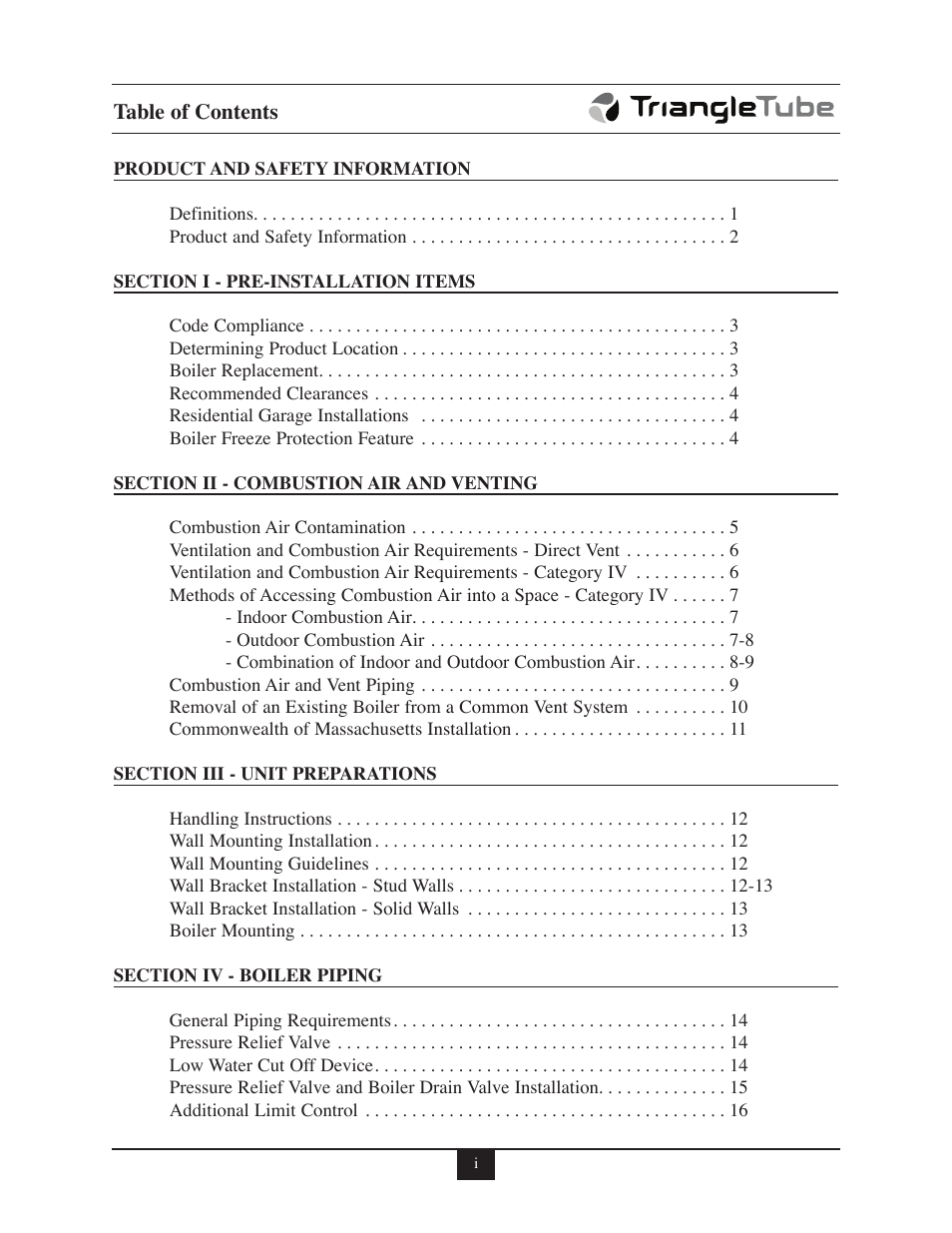 TriangleTube 110 Solo User Manual | Page 2 / 79