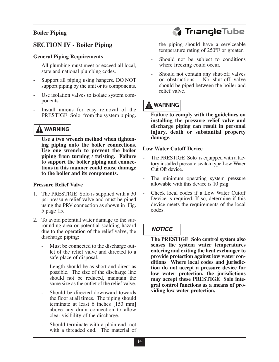 TriangleTube 110 Solo User Manual | Page 20 / 79