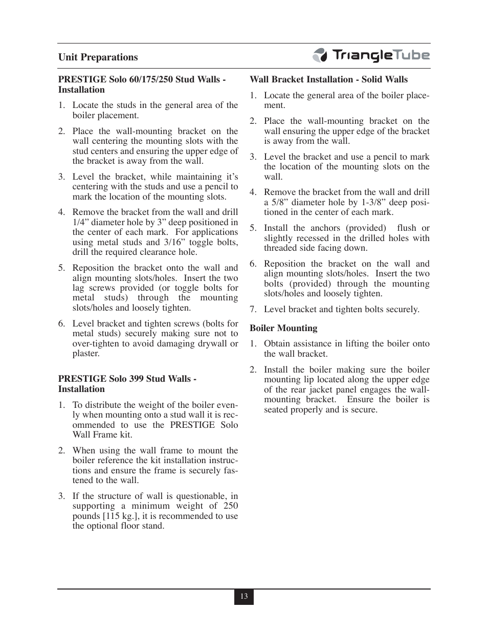 TriangleTube 399 Solo User Manual | Page 19 / 88