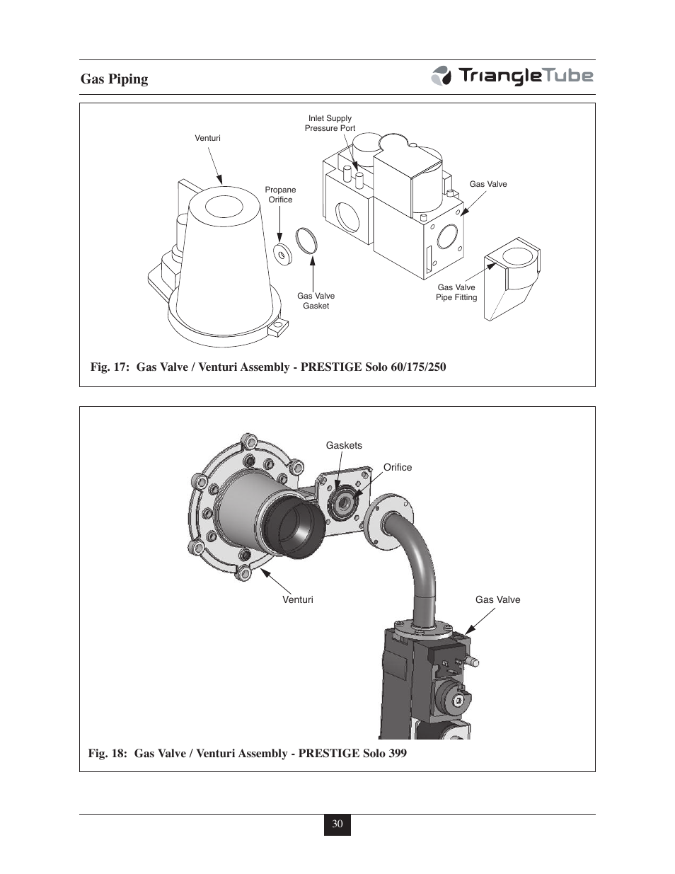 Gas piping | TriangleTube 399 Solo User Manual | Page 36 / 88