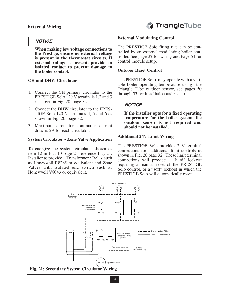 External wiring | TriangleTube 399 Solo User Manual | Page 40 / 88