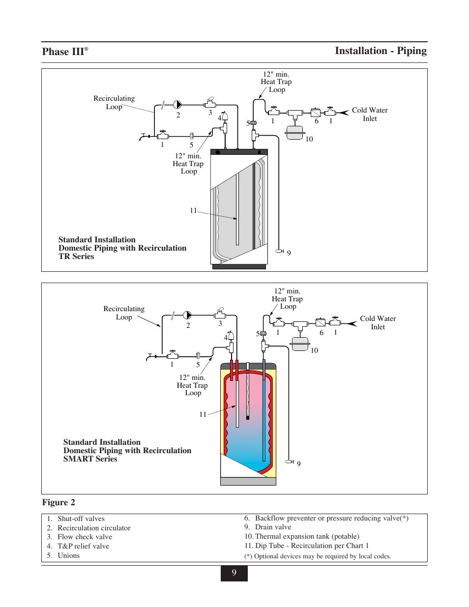 Phase iii, Installation - piping | TriangleTube TR Series User Manual | Page 12 / 33
