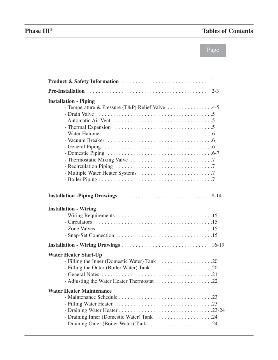 TriangleTube TR Series User Manual | Page 2 / 33