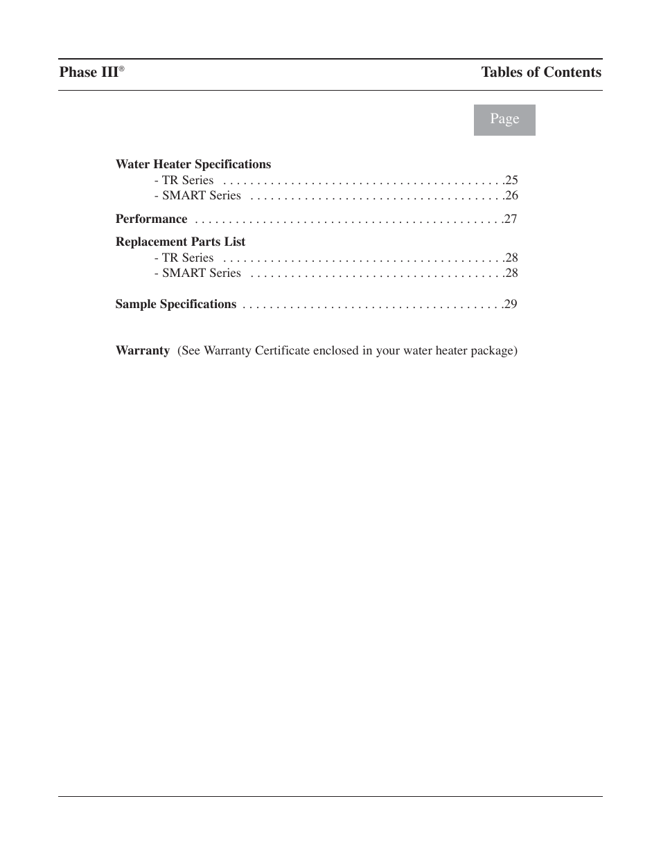 TriangleTube TR Series User Manual | Page 3 / 33