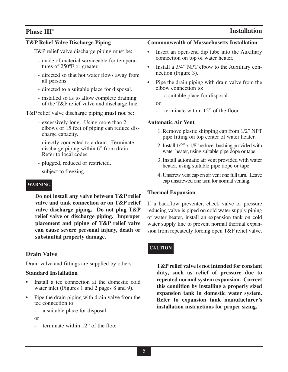 TriangleTube TR Series User Manual | Page 8 / 33
