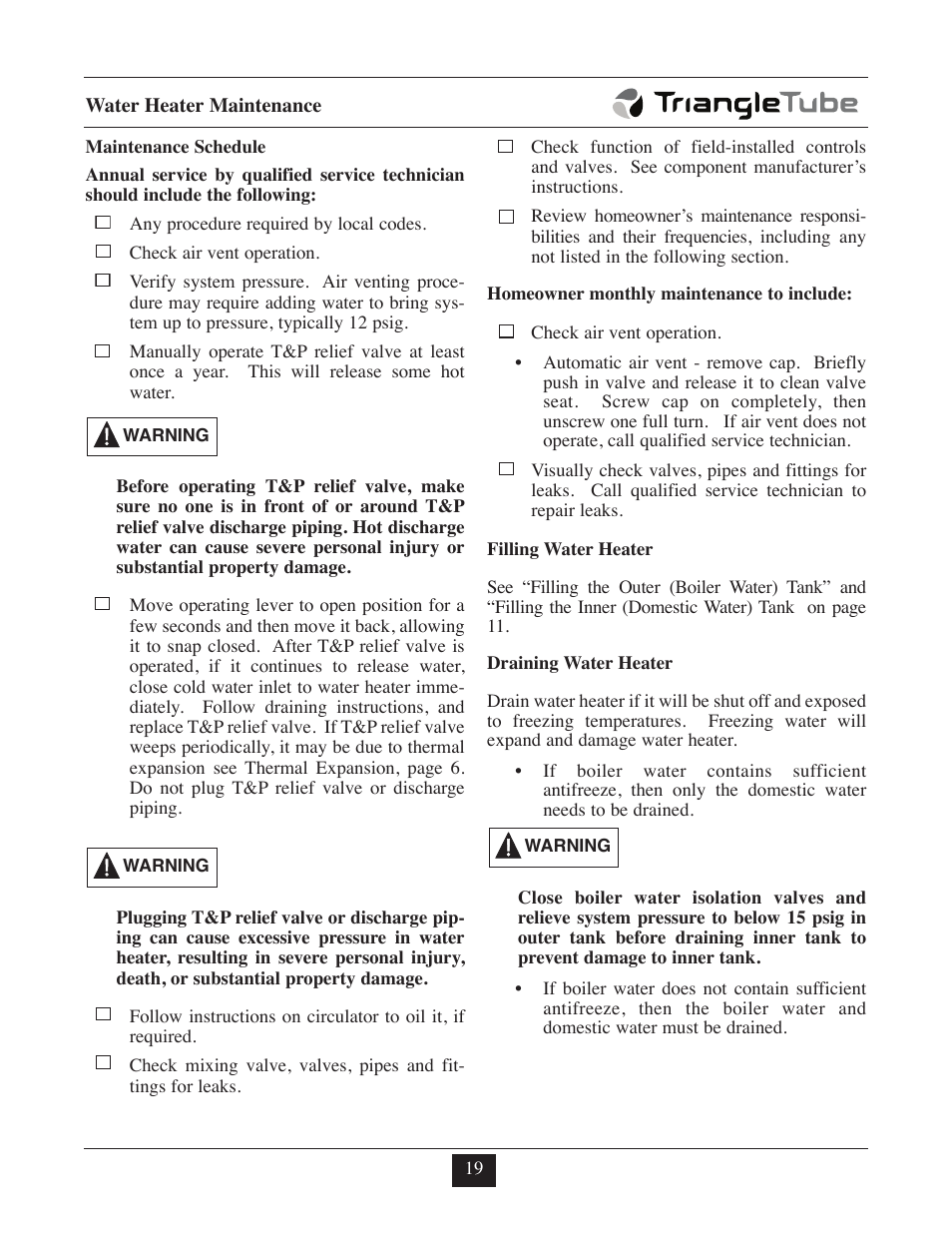 TriangleTube Prestige Excellence Part 1 User Manual | Page 100 / 105