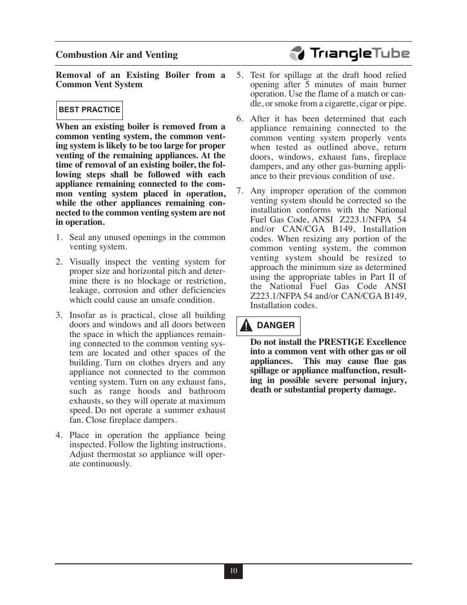 TriangleTube Prestige Excellence Part 1 User Manual | Page 17 / 105