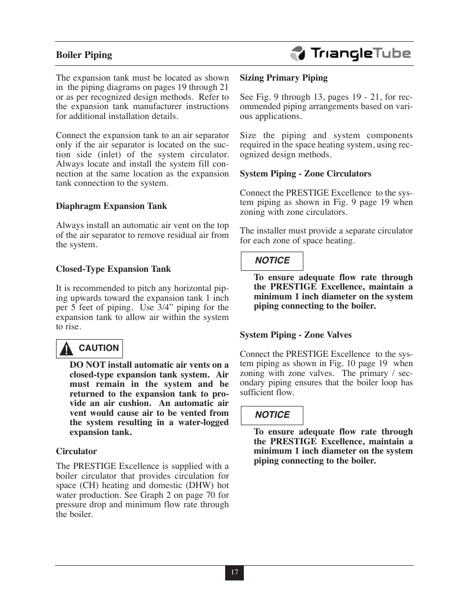 TriangleTube Prestige Excellence Part 1 User Manual | Page 24 / 105