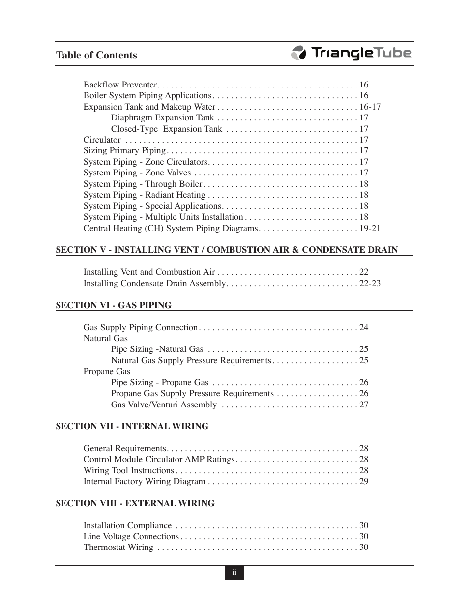 TriangleTube Prestige Excellence Part 1 User Manual | Page 4 / 105