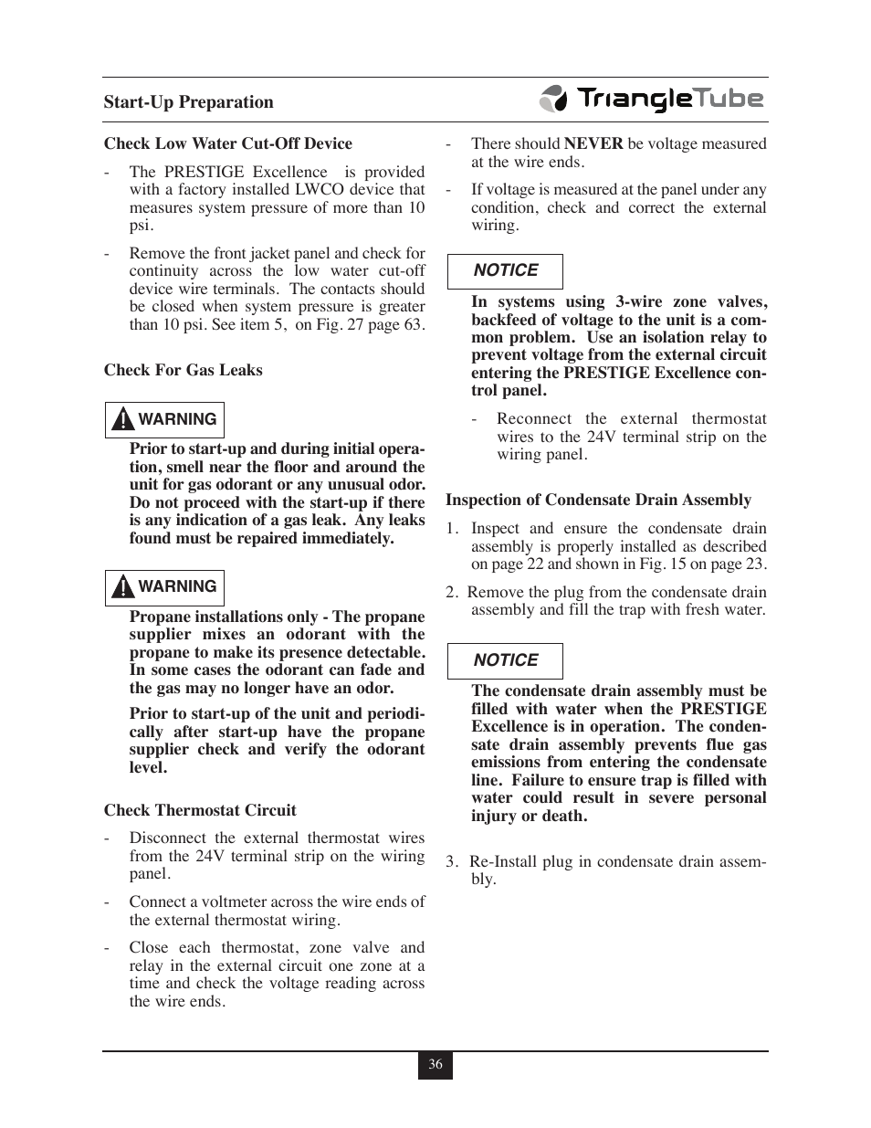 TriangleTube Prestige Excellence Part 1 User Manual | Page 43 / 105