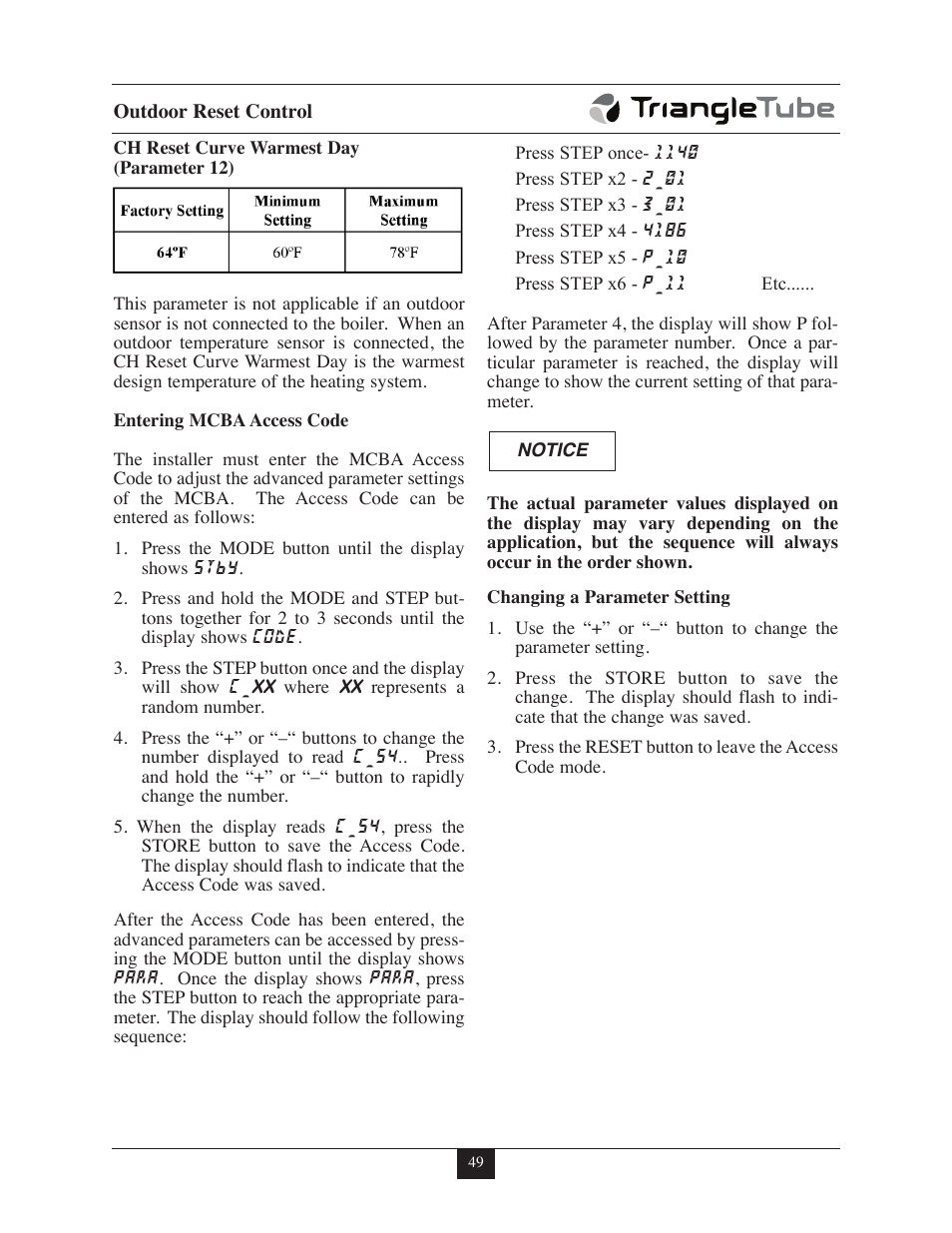 TriangleTube Prestige Excellence Part 1 User Manual | Page 56 / 105