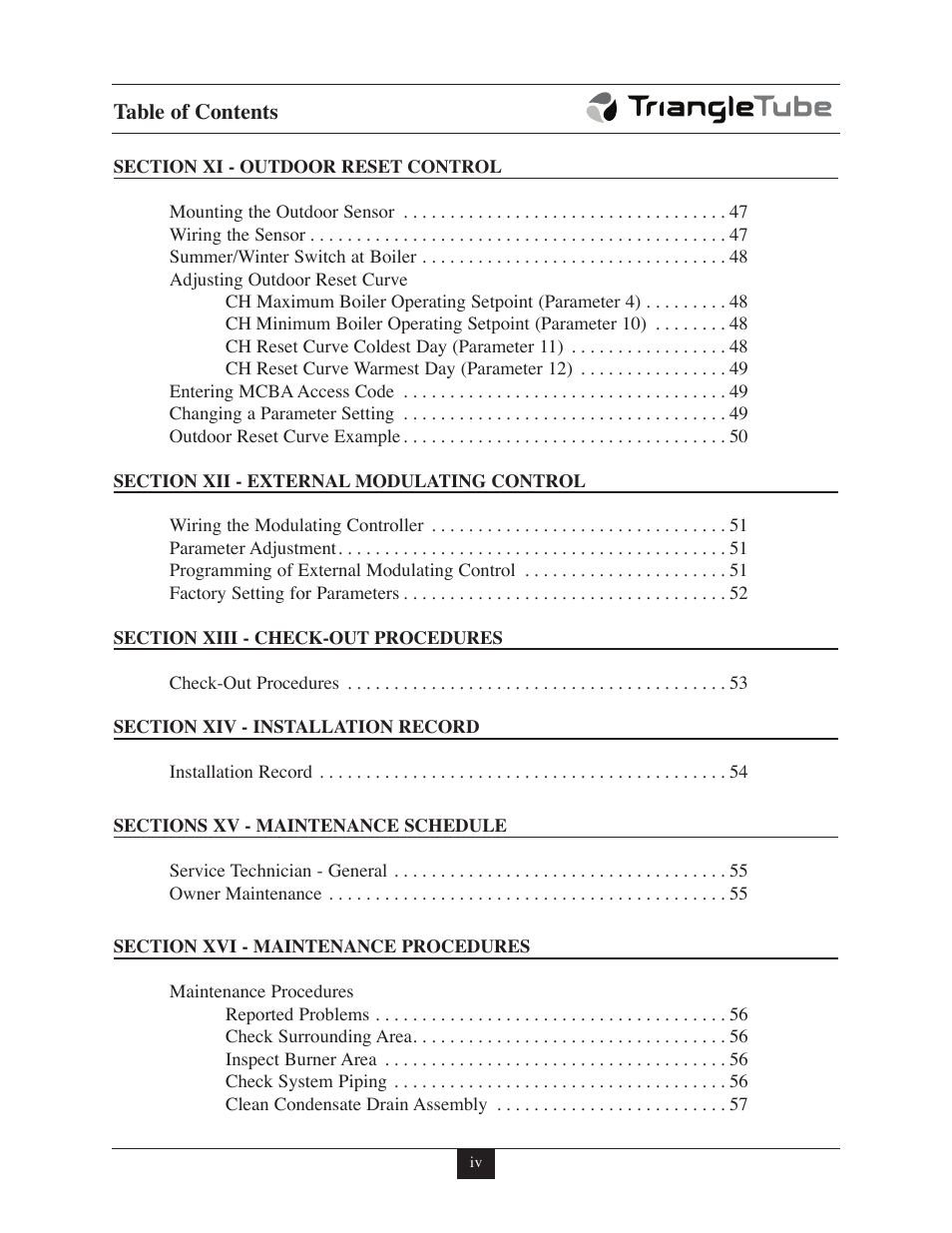 TriangleTube Prestige Excellence Part 1 User Manual | Page 6 / 105