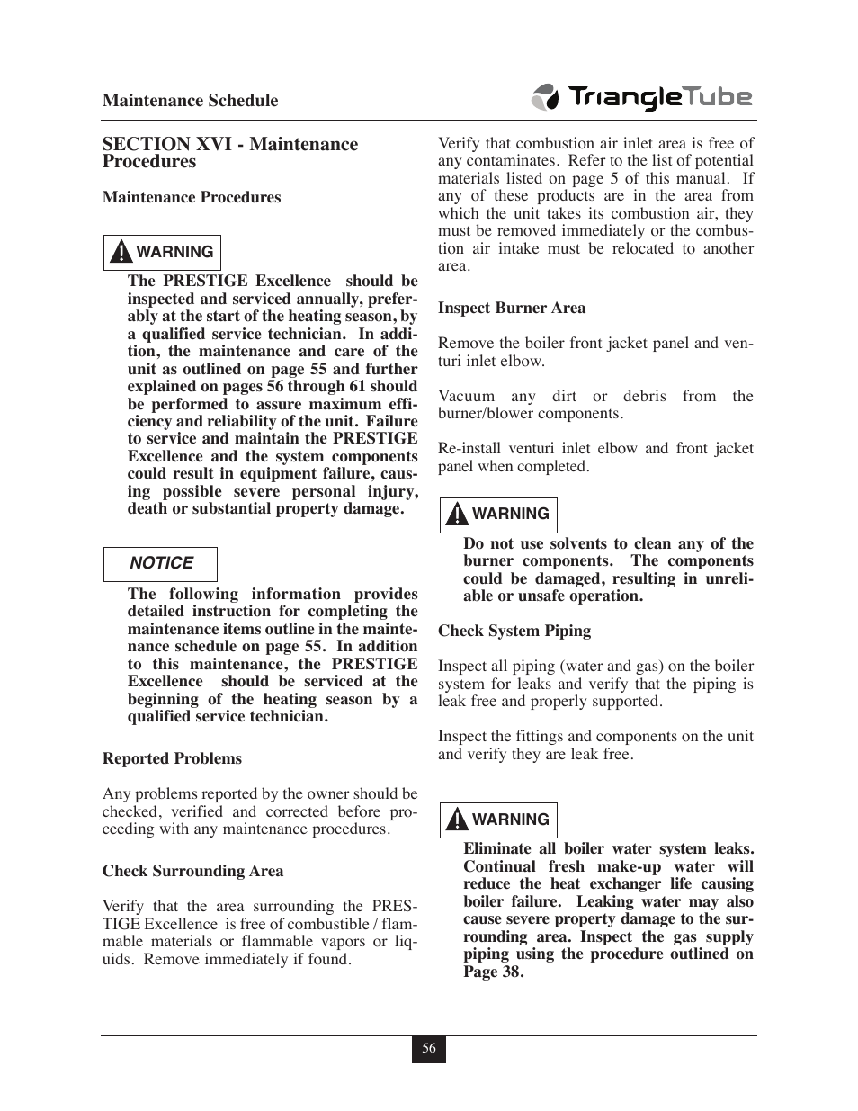 TriangleTube Prestige Excellence Part 1 User Manual | Page 63 / 105