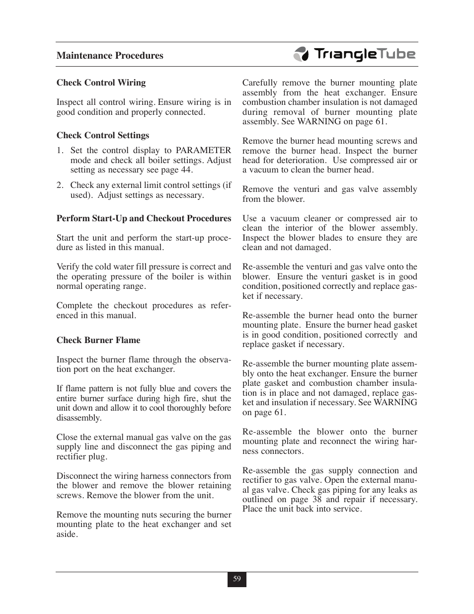 TriangleTube Prestige Excellence Part 1 User Manual | Page 66 / 105
