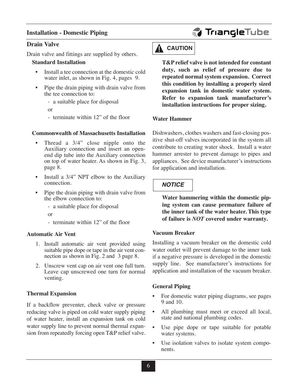 TriangleTube Prestige Excellence Part 1 User Manual | Page 87 / 105