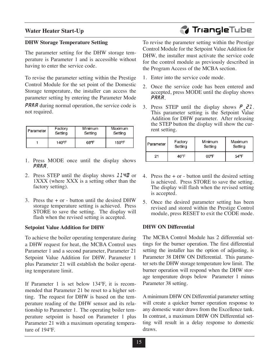 TriangleTube Prestige Excellence Part 1 User Manual | Page 96 / 105