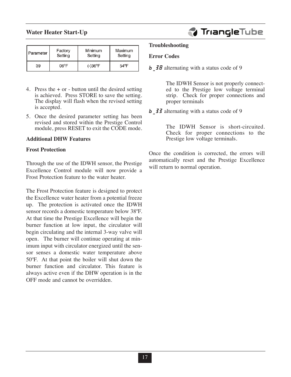 TriangleTube Prestige Excellence Part 1 User Manual | Page 98 / 105