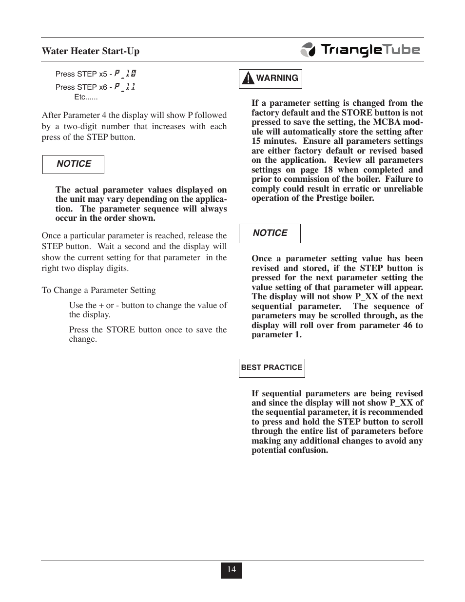 TriangleTube Prestige Excellence Part 2 User Manual | Page 17 / 27