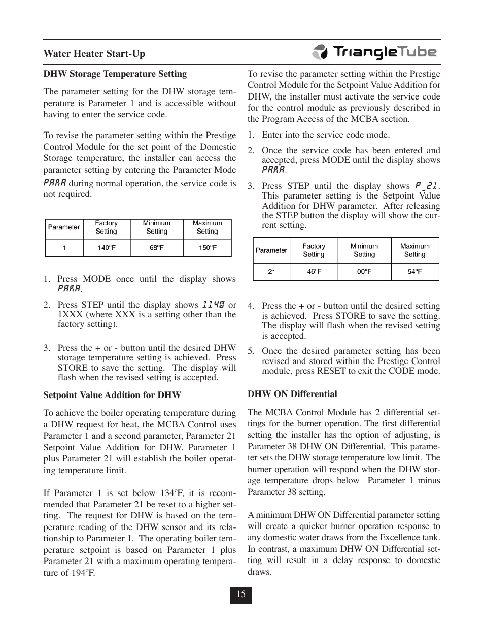 TriangleTube Prestige Excellence Part 2 User Manual | Page 18 / 27