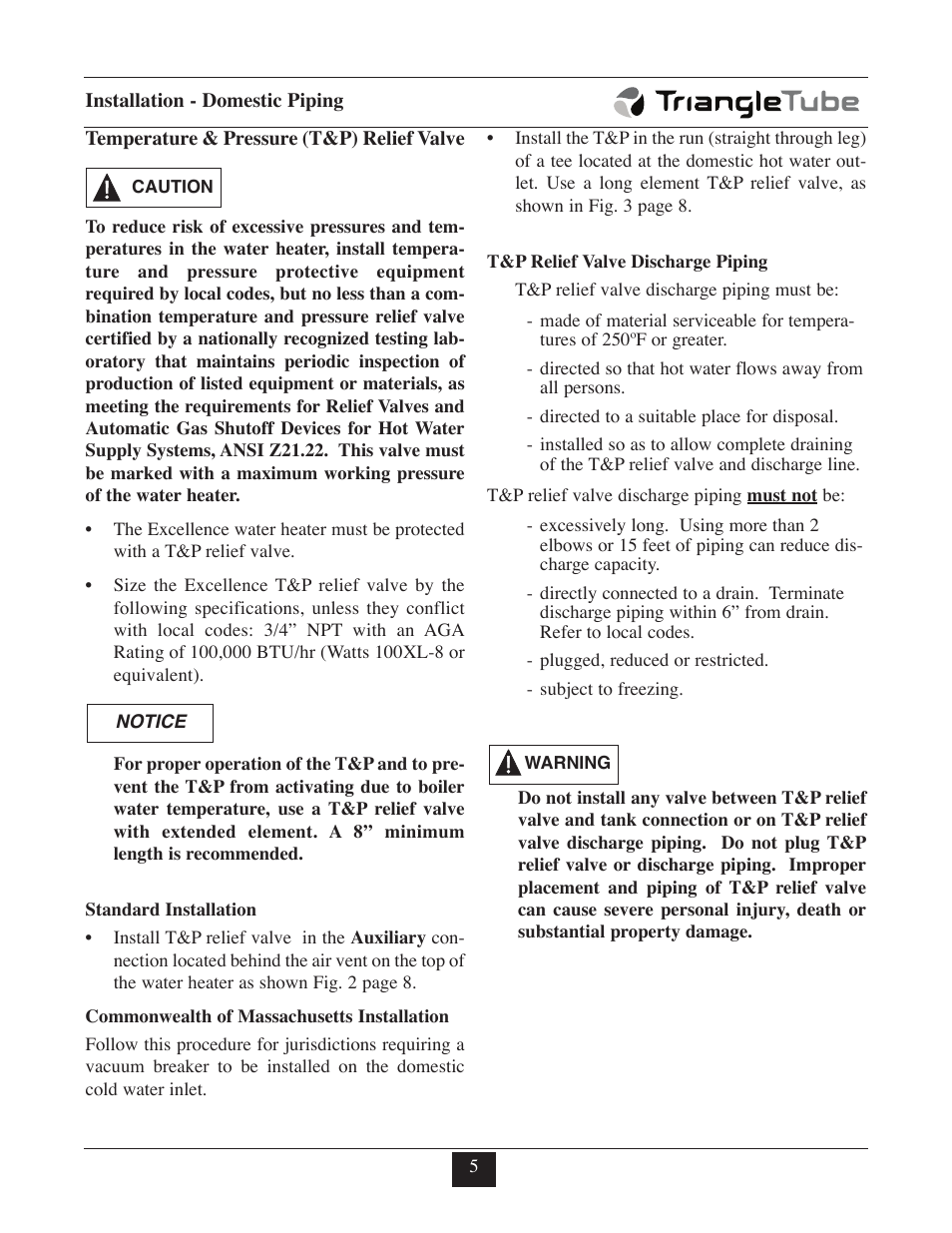 TriangleTube Prestige Excellence Part 2 User Manual | Page 8 / 27