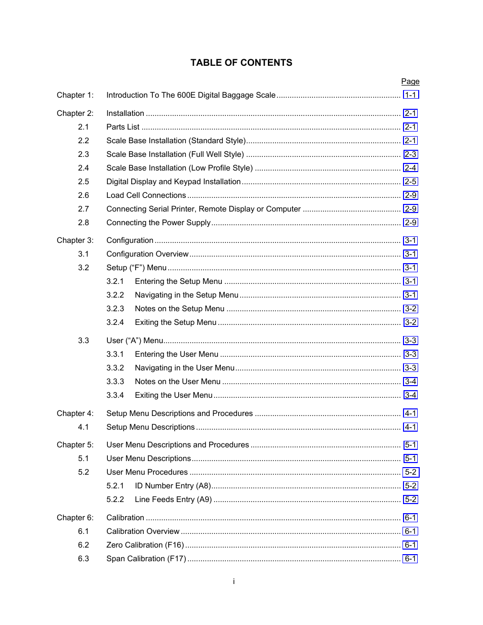 Triner Scale 600-E Series User Manual | Page 2 / 40