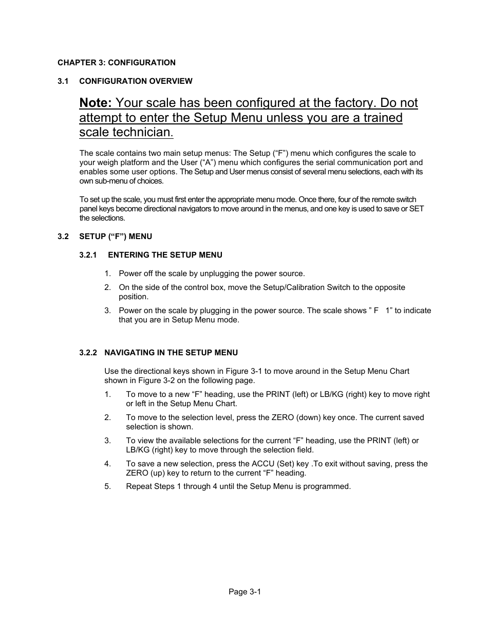 Chapter 3 | Triner Scale 600-E Series User Manual | Page 20 / 40