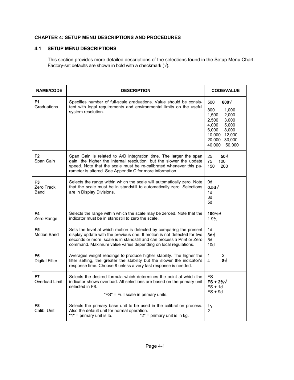 Chapter 4 | Triner Scale 600-E Series User Manual | Page 24 / 40