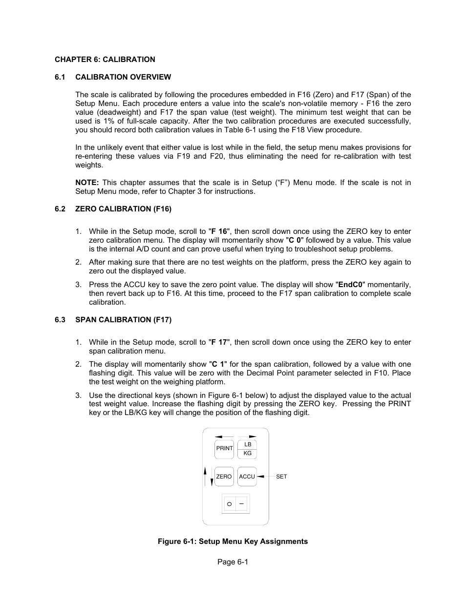 Chapter 6 | Triner Scale 600-E Series User Manual | Page 28 / 40