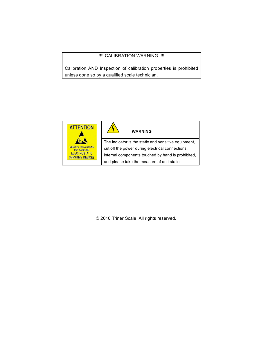 Triner Scale TS 700-SS User Manual | Page 2 / 21