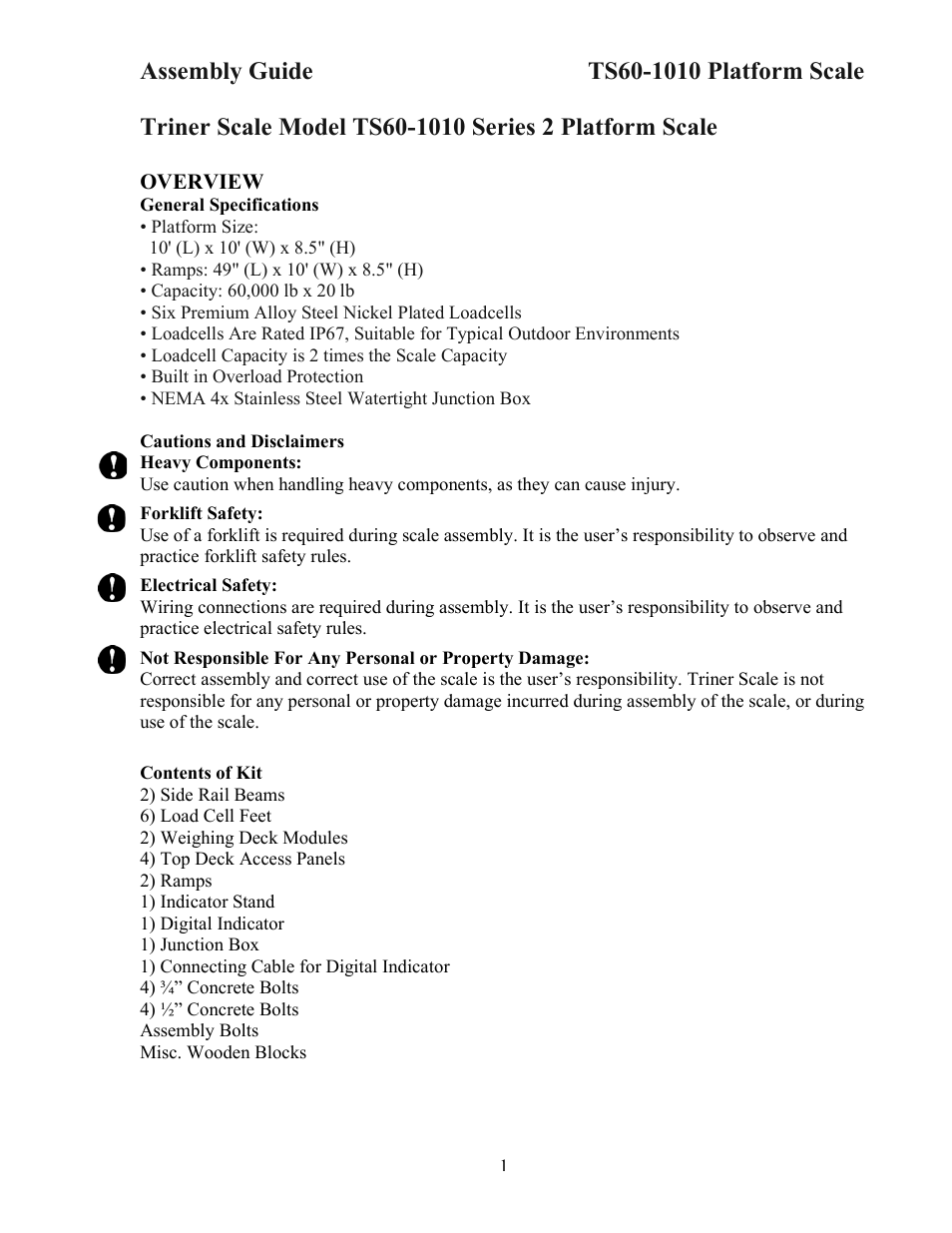 Manual_10x10_series2_v2.0 | Triner Scale TS60-1010 User Manual | Page 3 / 20