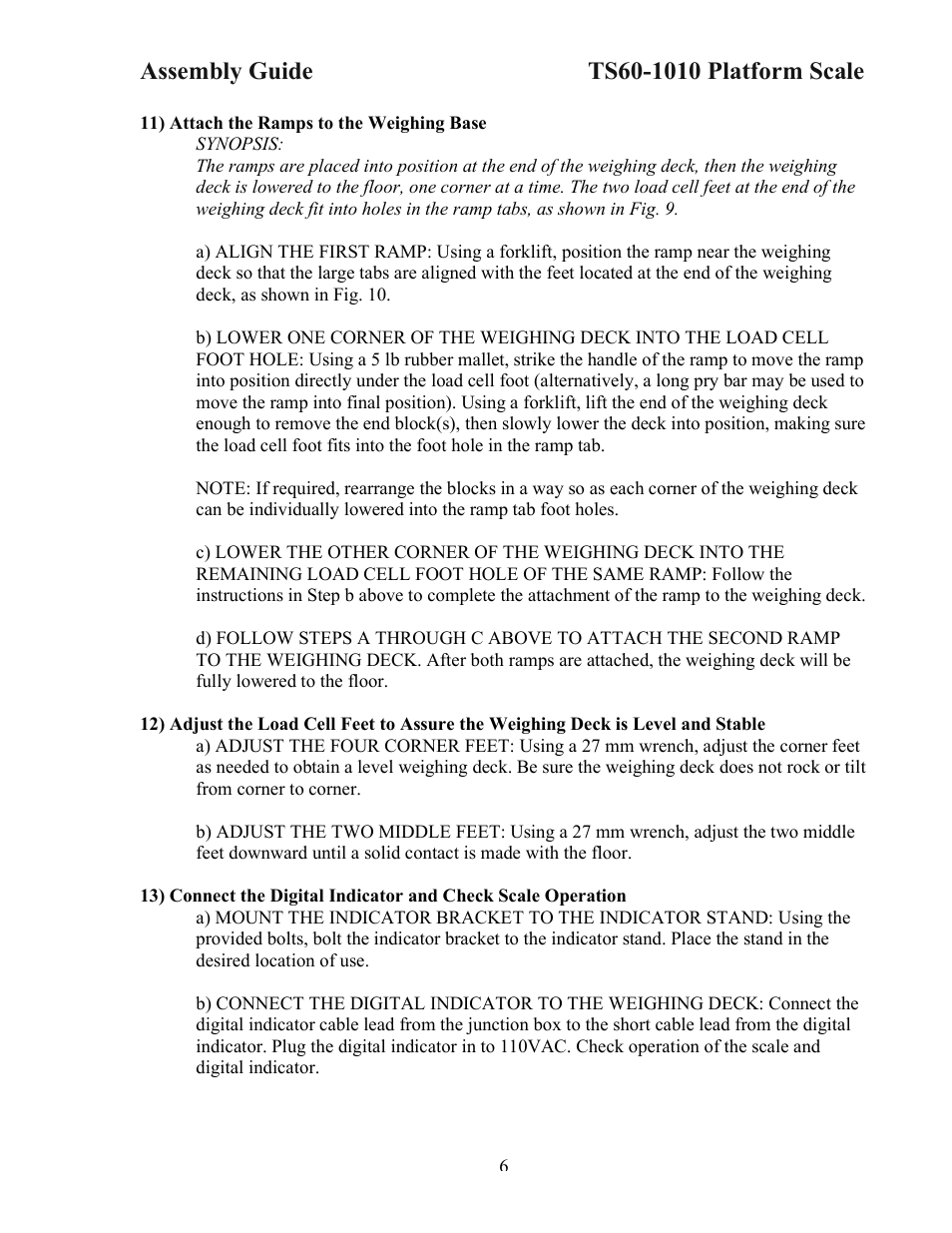 Triner Scale TS60-1010 User Manual | Page 8 / 20
