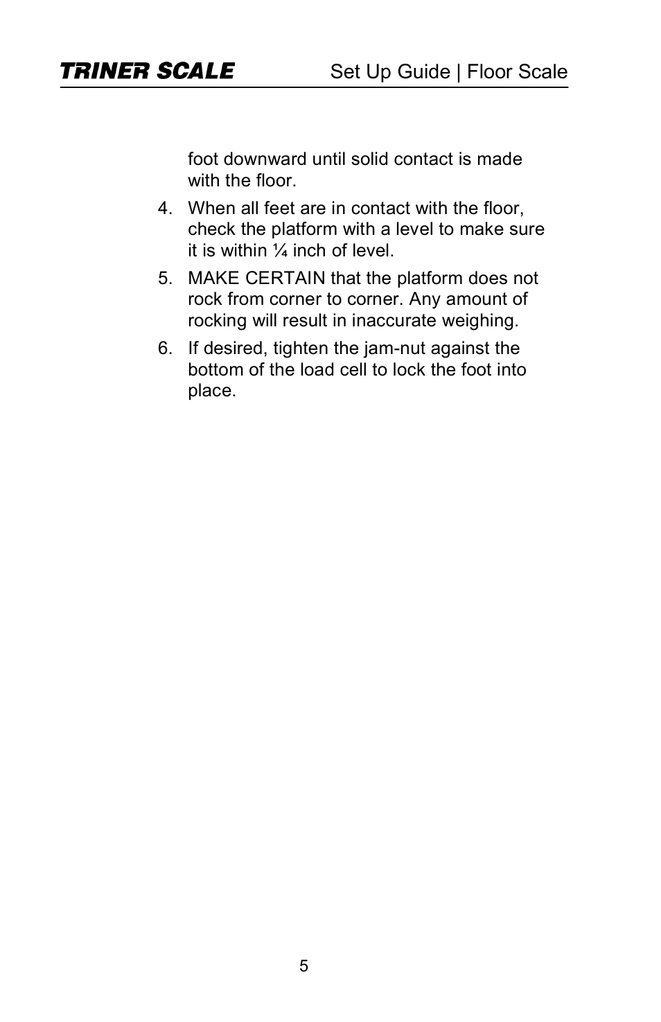 Triner Scale TSM Series User Manual | Page 7 / 18