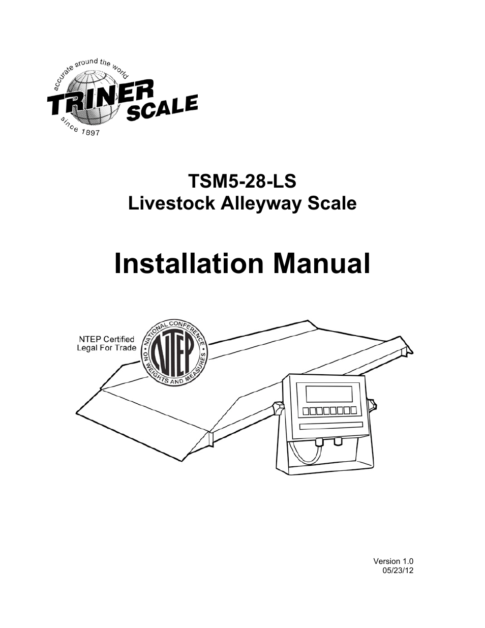 Triner Scale TSM5-28-LS User Manual | 12 pages