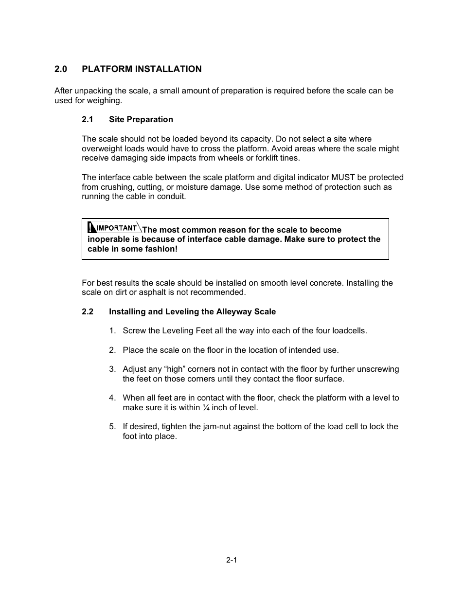 Chapter 2 | Triner Scale TSM5-28-LS User Manual | Page 5 / 12