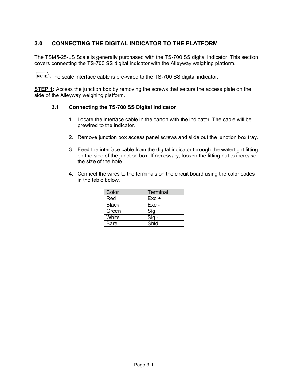 Chapter 3 | Triner Scale TSM5-28-LS User Manual | Page 6 / 12