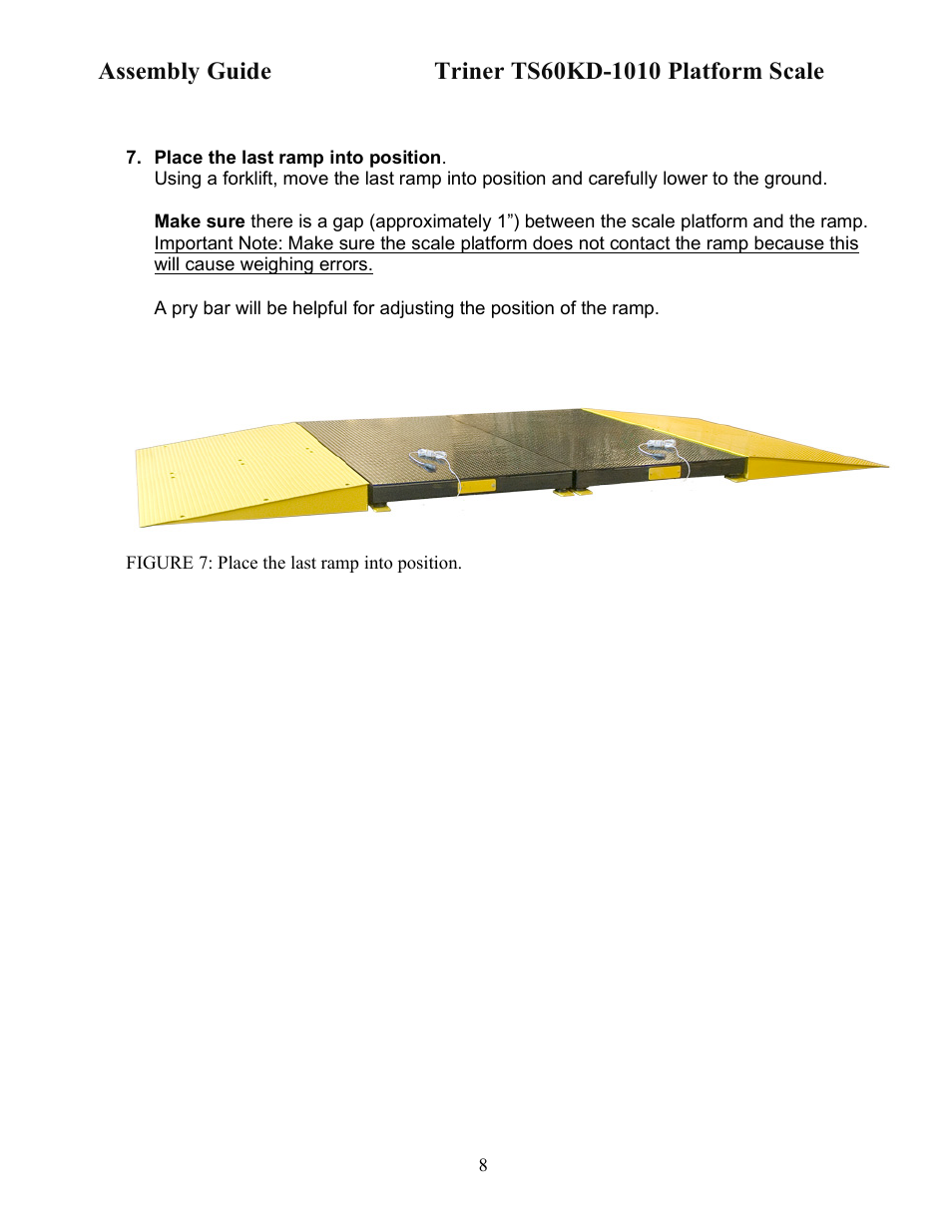 Triner Scale TS60KD-1010 User Manual | Page 8 / 10