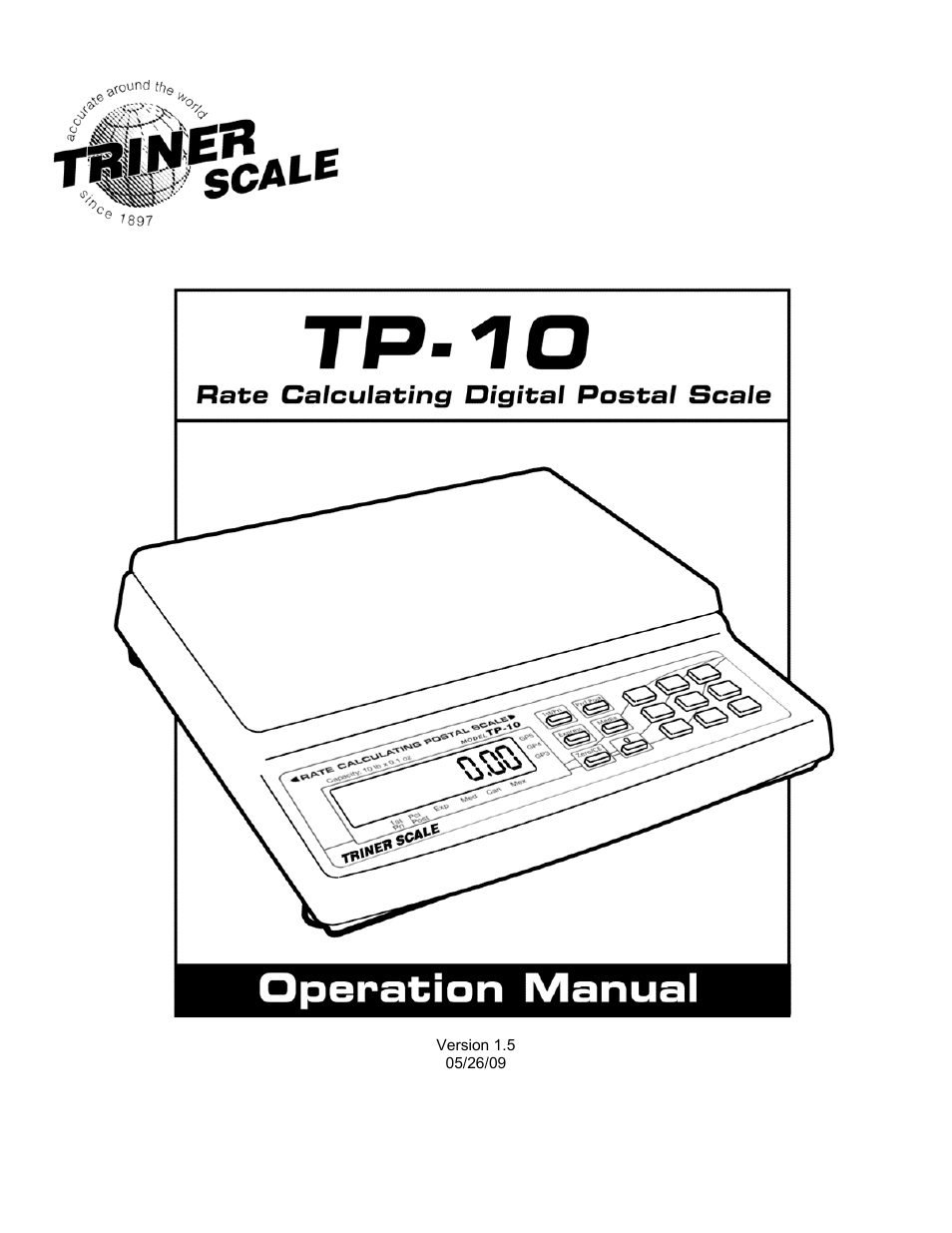 Triner Scale TP-10 User Manual | 12 pages