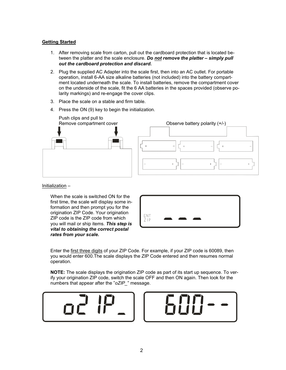 Triner Scale TP-10 User Manual | Page 4 / 12