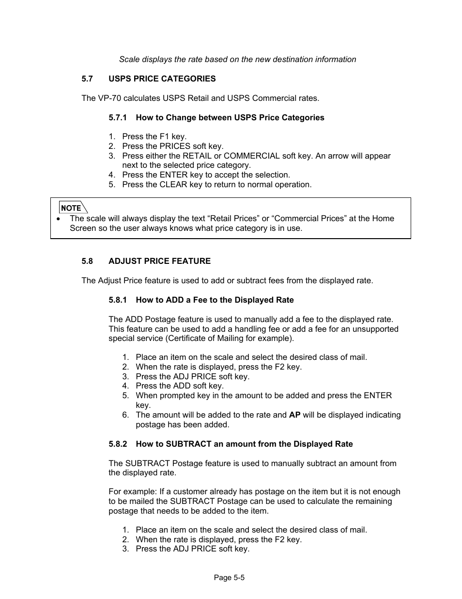 Triner Scale VP-70 Manual User Manual | Page 22 / 51