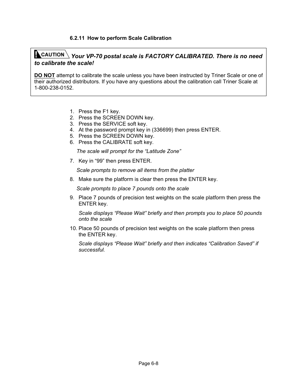 Triner Scale VP-70 Manual User Manual | Page 31 / 51