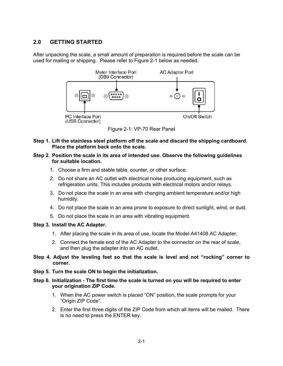 Triner Scale VP-70 Manual User Manual | Page 7 / 51