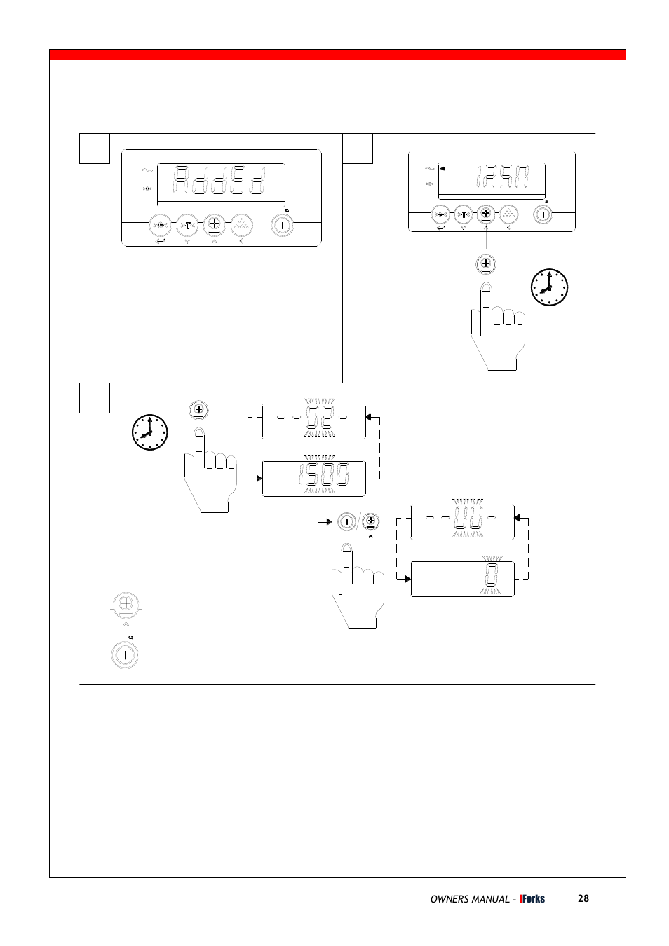 3 sec, Reset total & print = reset total, Owners manual – i forks 28 | Triner Scale iForks Pt2 User Manual | Page 8 / 22