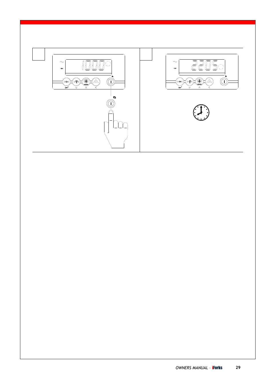 5 sec, 10 kg- lb switch, Owners manual – i forks 29 | Triner Scale iForks Pt2 User Manual | Page 9 / 22