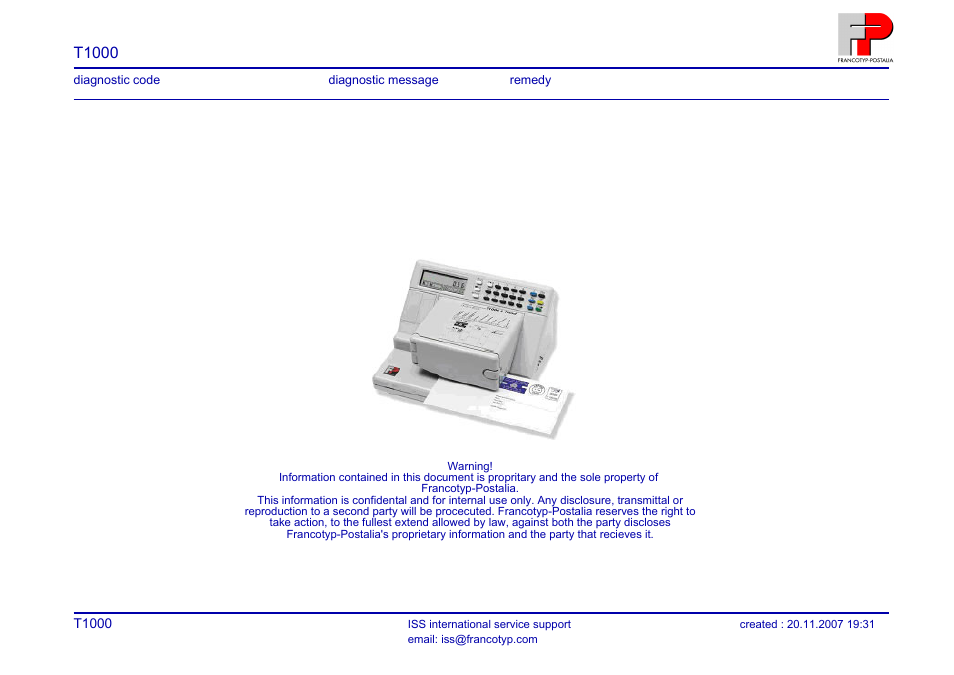 Triner Scale T1000 Error Code User Manual | 8 pages