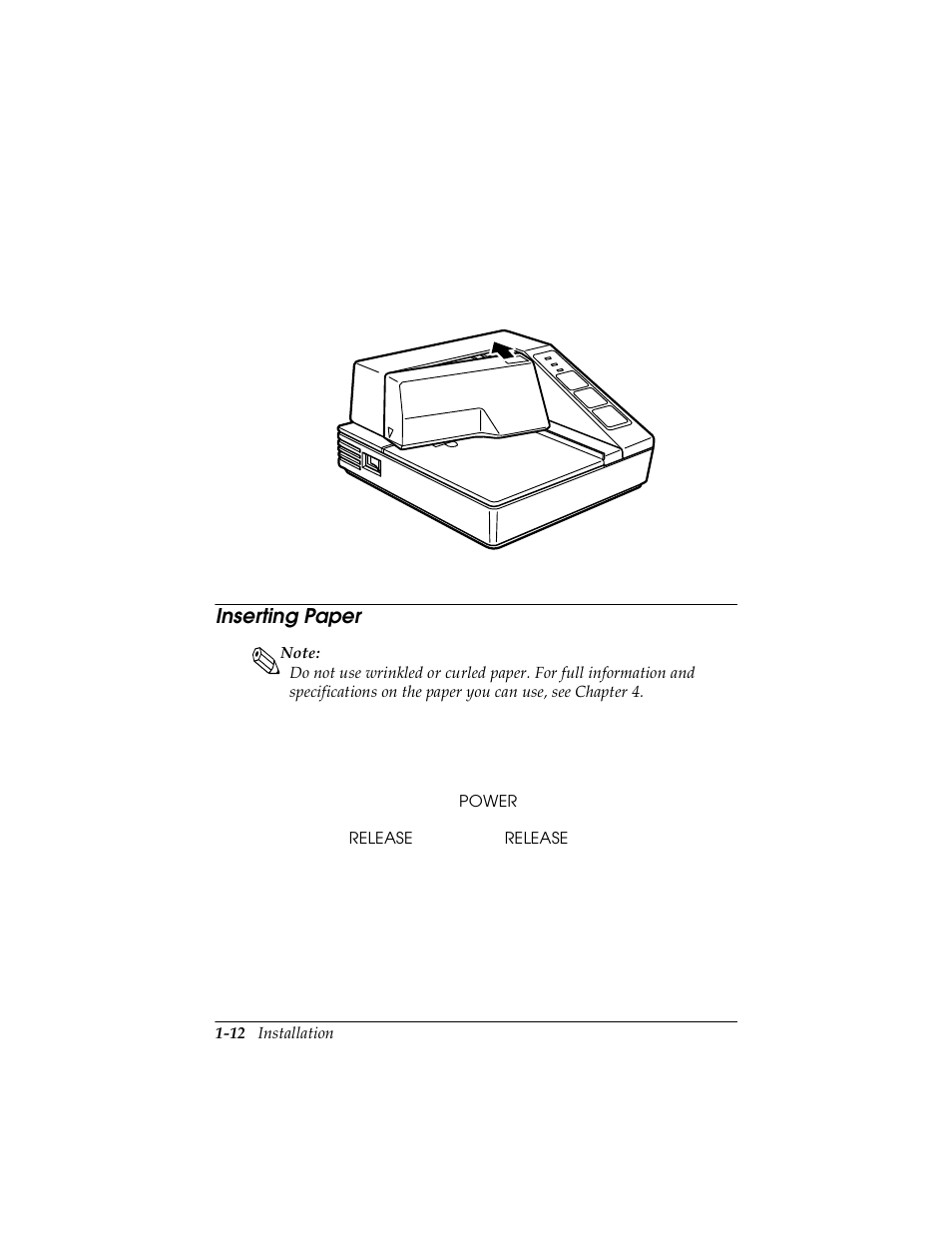 Inserting paper, Inserting paper -12 | Triner Scale TMU-295 User Manual | Page 23 / 74