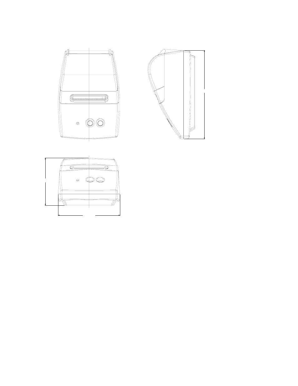 External dimensions | Triner Scale MP-20 User Manual | Page 17 / 23