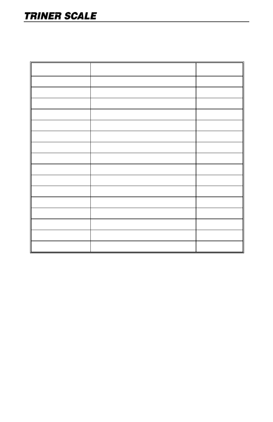 Triner Scale TS-700 Series V4.0 User Manual | Page 19 / 20