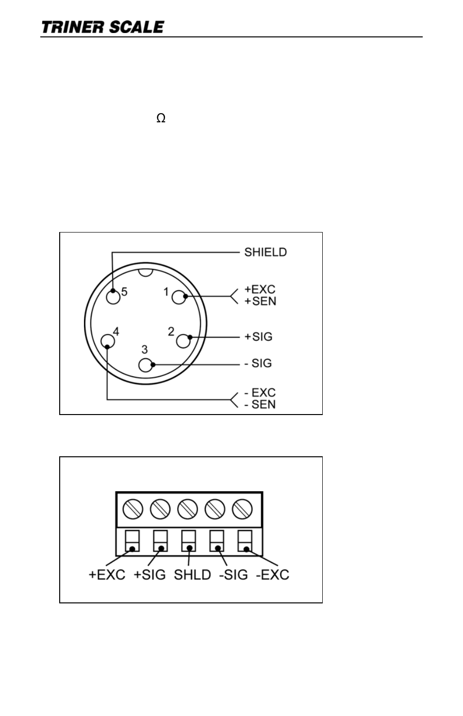 Load cell connections | Triner Scale TS-700 Series V4.0 User Manual | Page 5 / 20