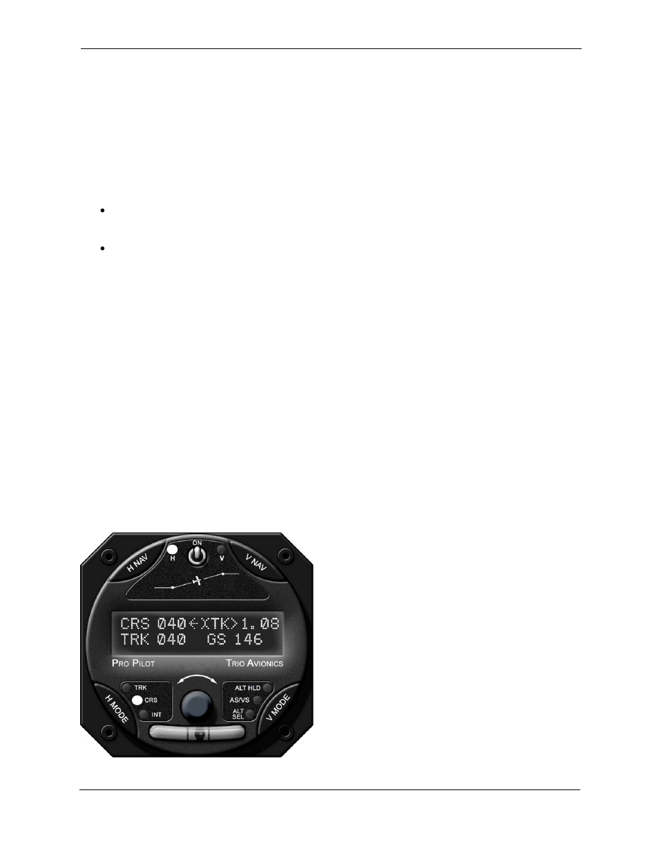Chapter 6 horizontal operation | Trio Avionics Pro Pilot User Manual | Page 24 / 83