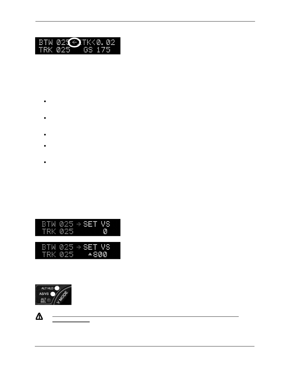 Setting vertical speed (set vs) | Trio Avionics Pro Pilot User Manual | Page 33 / 83